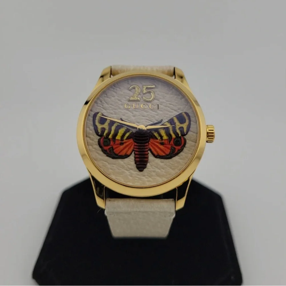 Gucci White Butterfly 🦋 Watch